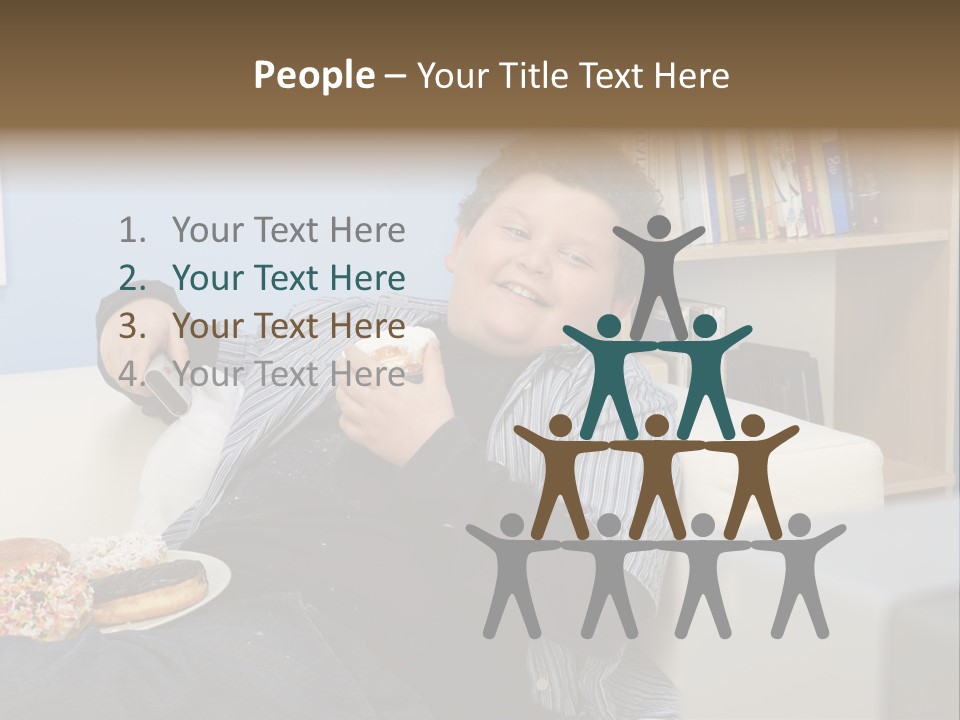 Hair Junk Food Plump PowerPoint Template