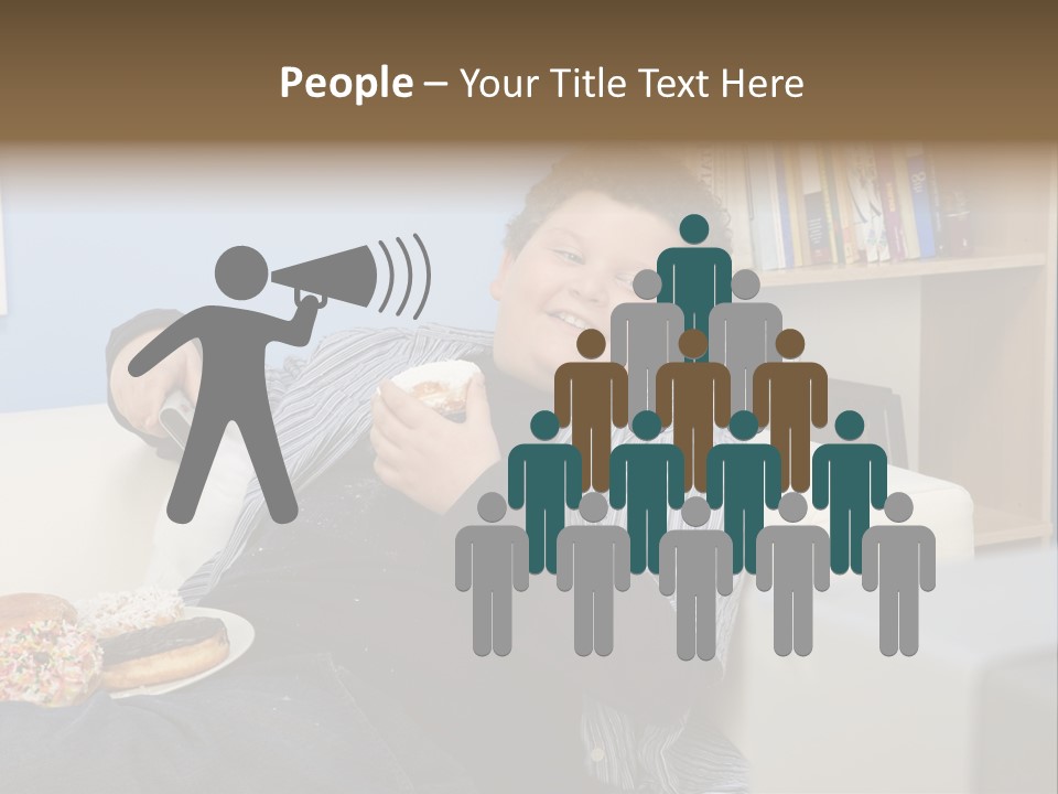 Hair Junk Food Plump PowerPoint Template