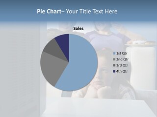 Sofa Obese Caucasian PowerPoint Template