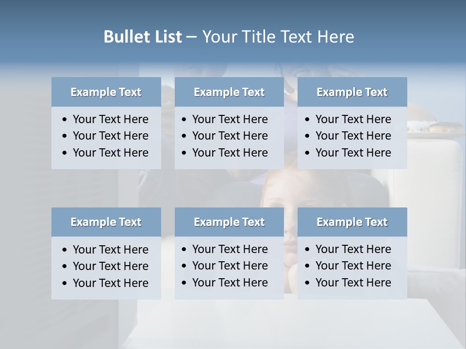 Sofa Obese Caucasian PowerPoint Template