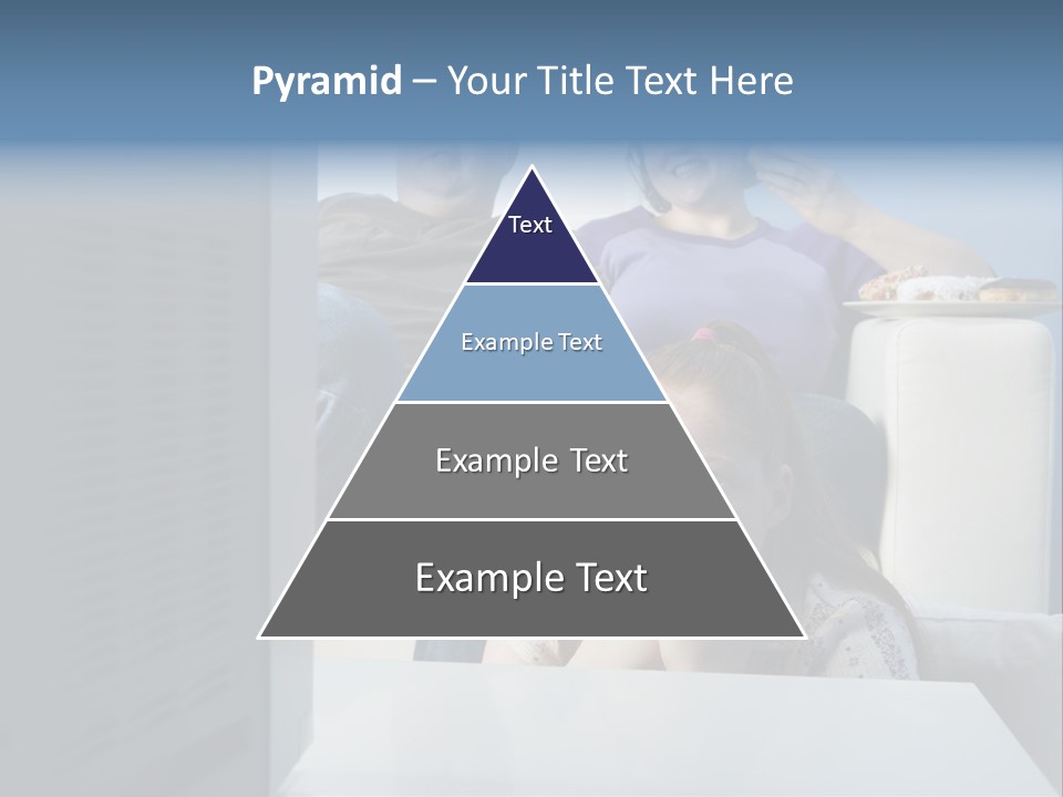 Sofa Obese Caucasian PowerPoint Template