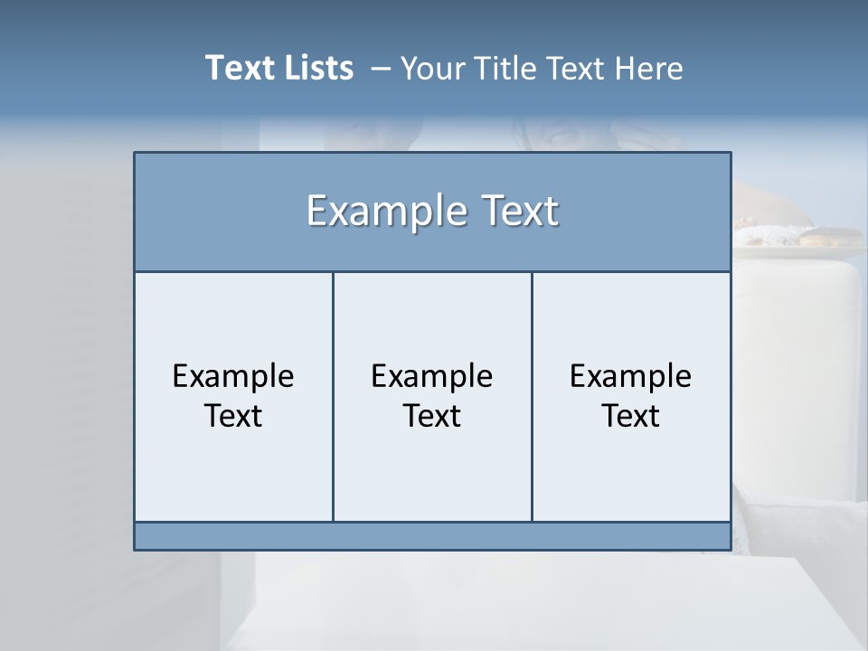 Sofa Obese Caucasian PowerPoint Template