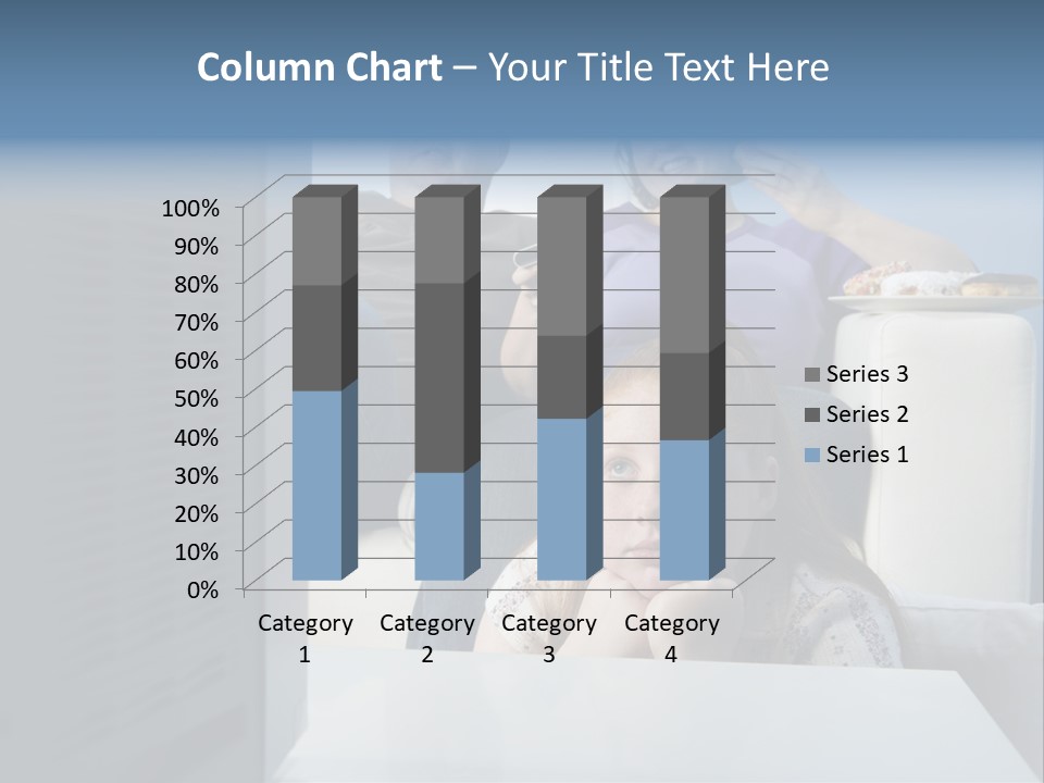 Sofa Obese Caucasian PowerPoint Template