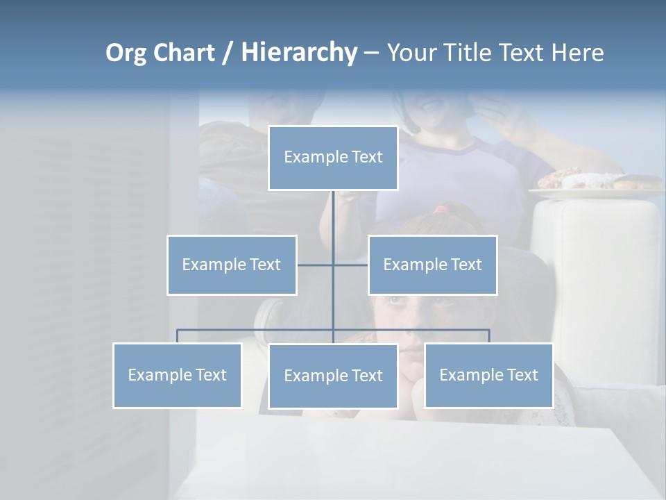 Sofa Obese Caucasian PowerPoint Template