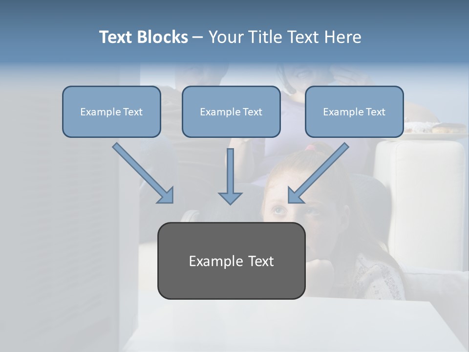 Sofa Obese Caucasian PowerPoint Template