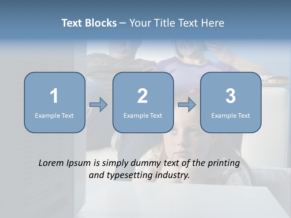 Sofa Obese Caucasian PowerPoint Template