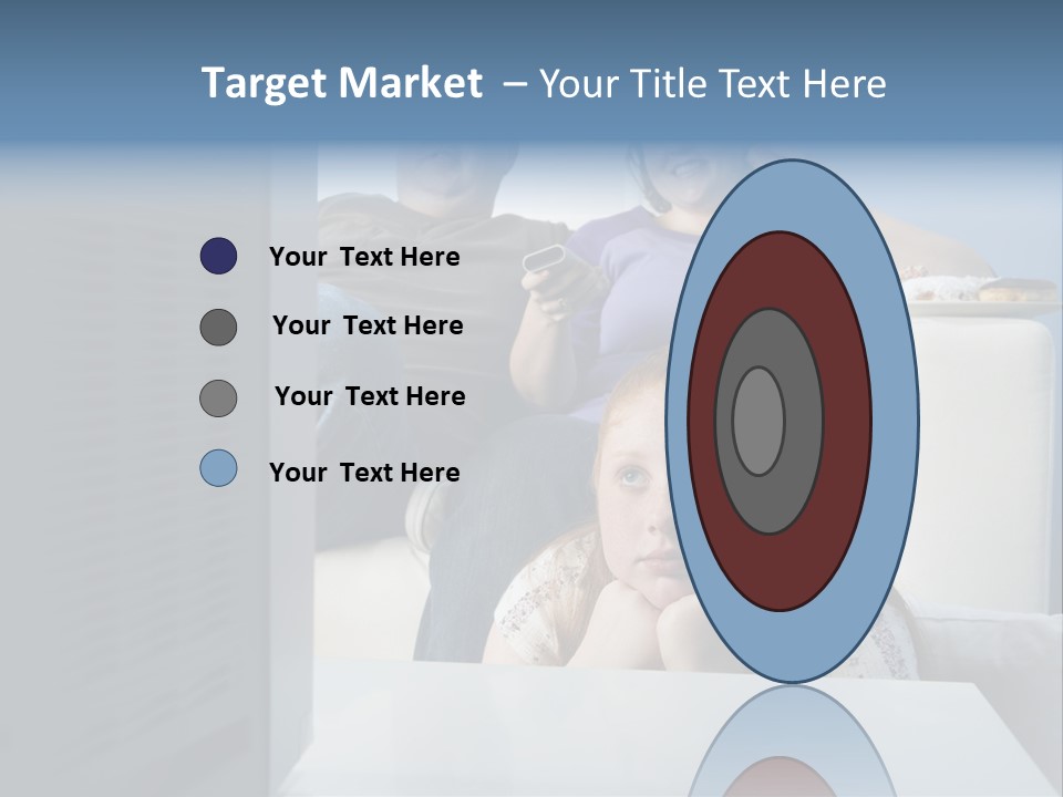 Sofa Obese Caucasian PowerPoint Template