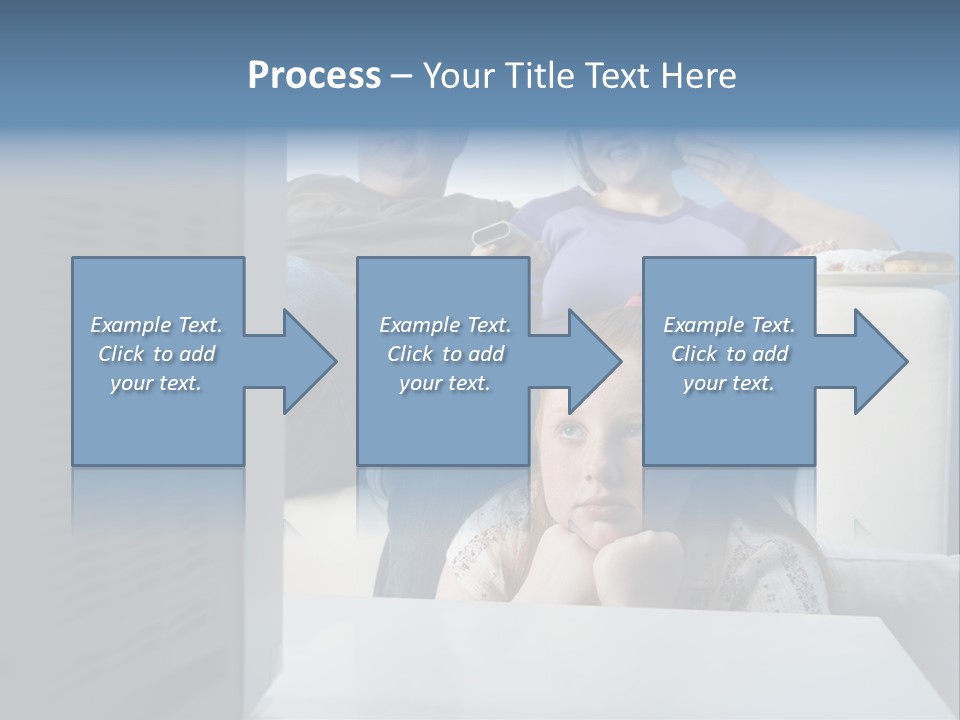 Sofa Obese Caucasian PowerPoint Template