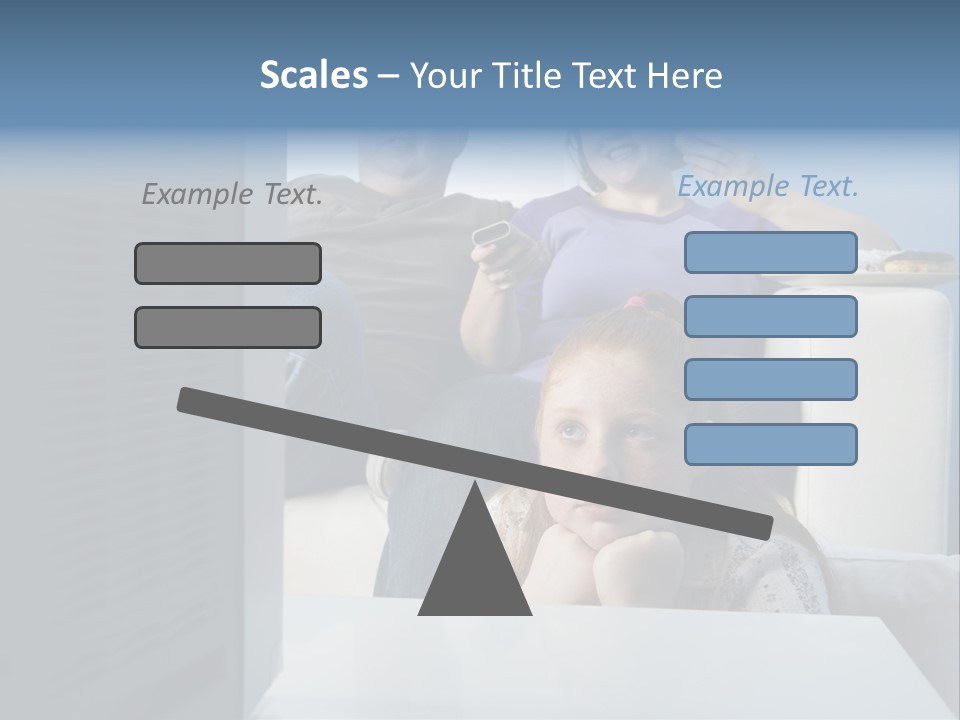 Sofa Obese Caucasian PowerPoint Template