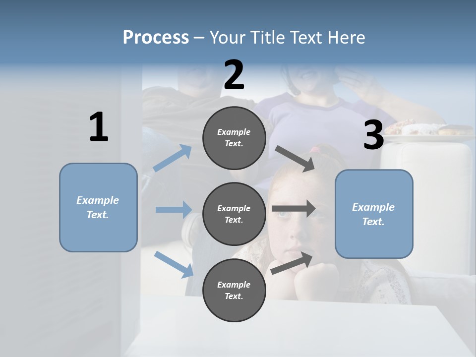 Sofa Obese Caucasian PowerPoint Template