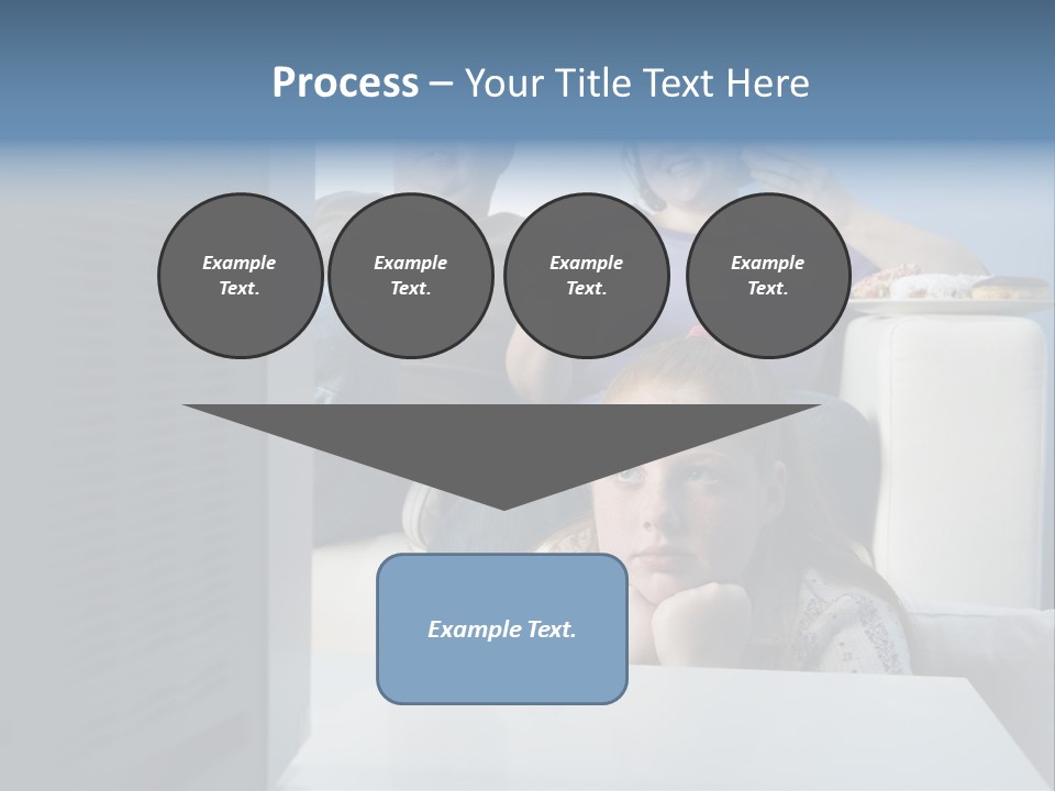 Sofa Obese Caucasian PowerPoint Template