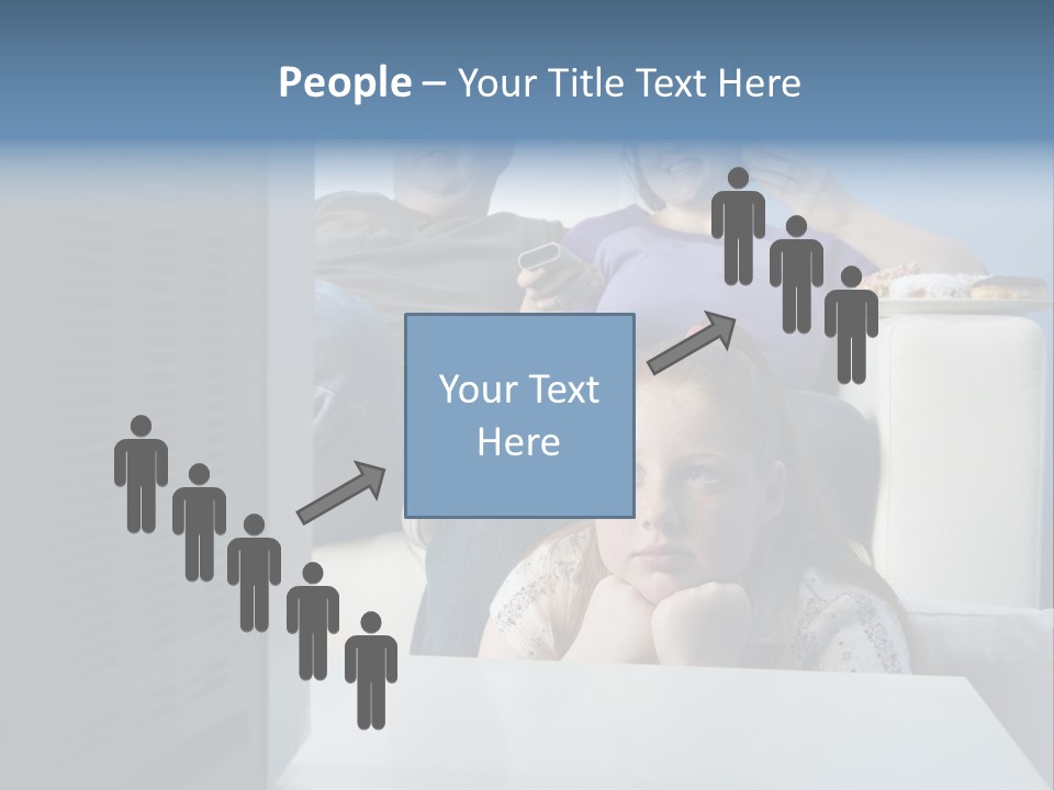 Sofa Obese Caucasian PowerPoint Template