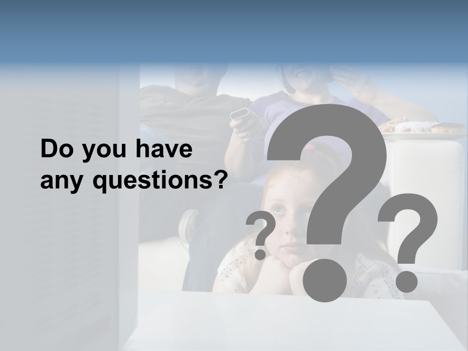 Sofa Obese Caucasian PowerPoint Template