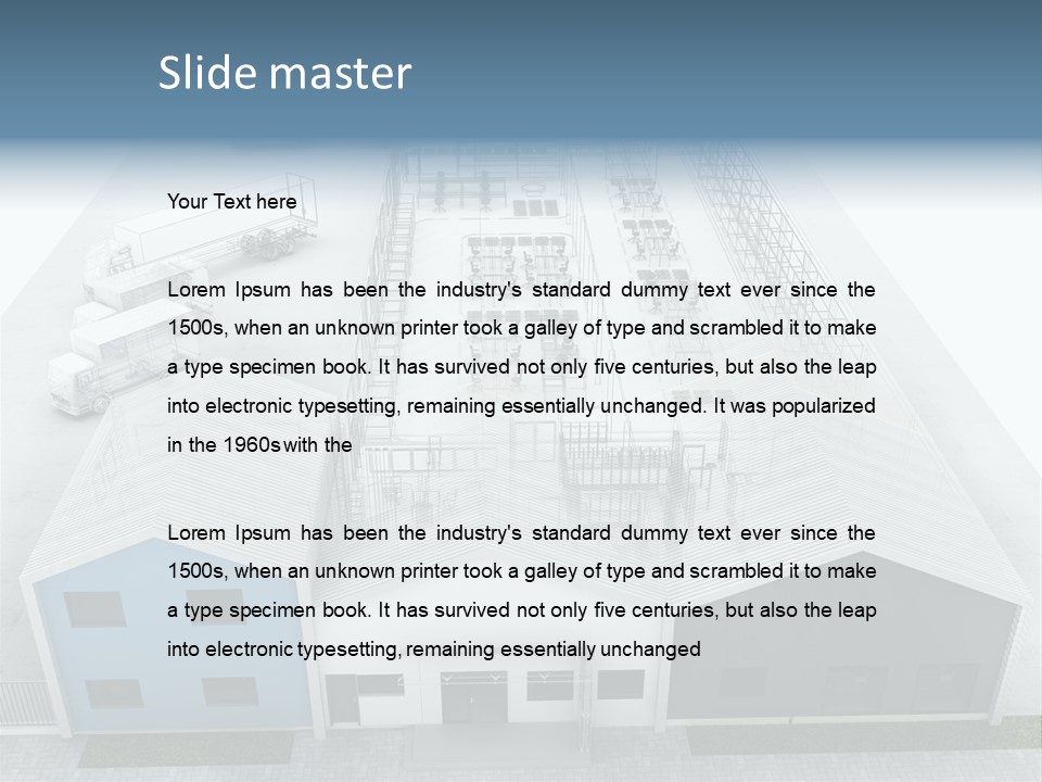 Manufacture Mail Production PowerPoint Template