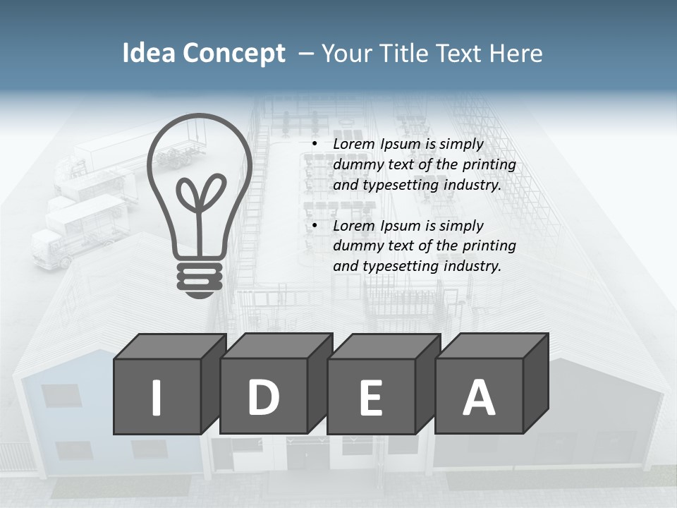 Manufacture Mail Production PowerPoint Template