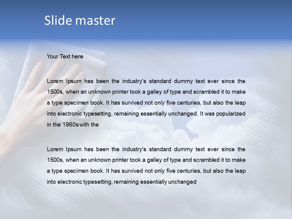 Sunny Cloudy Background PowerPoint Template