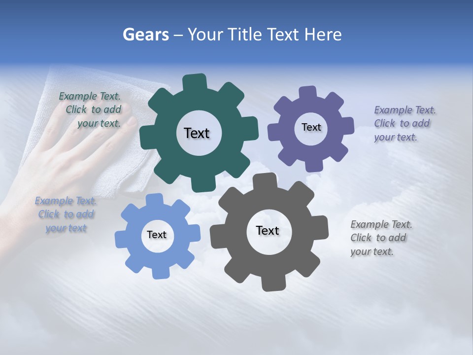 Sunny Cloudy Background PowerPoint Template