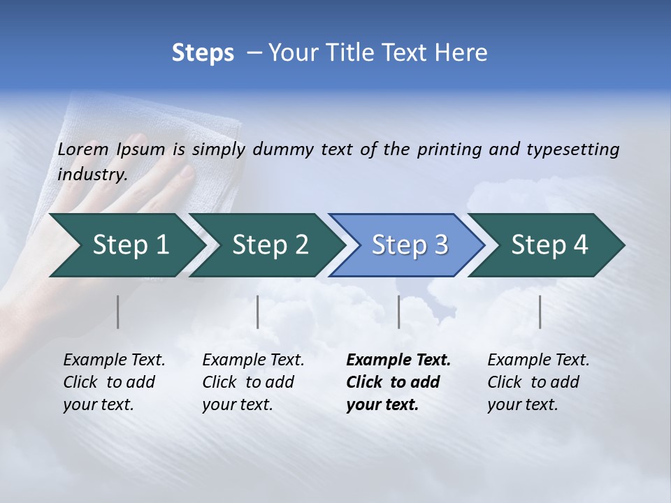 Sunny Cloudy Background PowerPoint Template