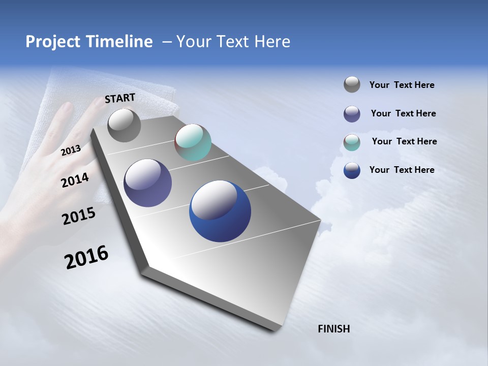 Sunny Cloudy Background PowerPoint Template