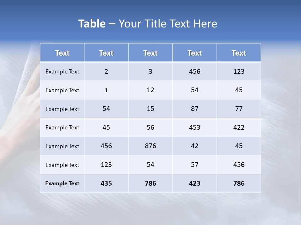 Sunny Cloudy Background PowerPoint Template