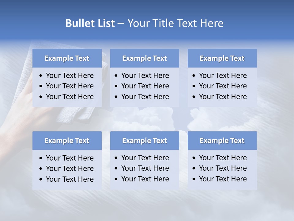Sunny Cloudy Background PowerPoint Template