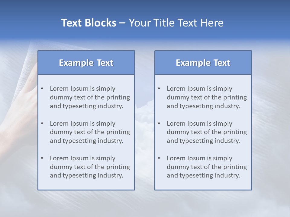 Sunny Cloudy Background PowerPoint Template