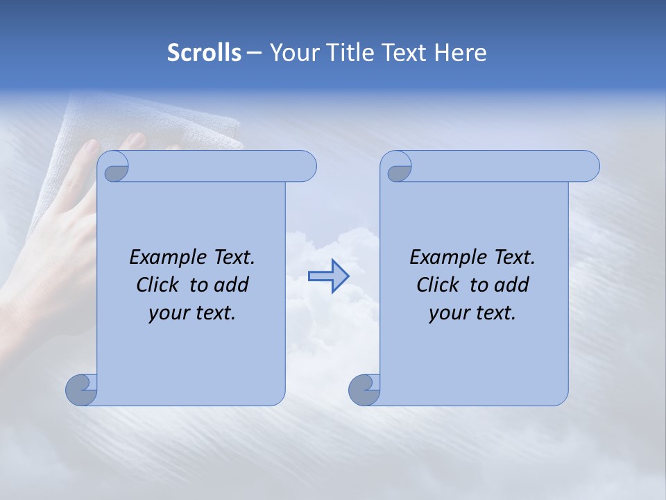 Sunny Cloudy Background PowerPoint Template