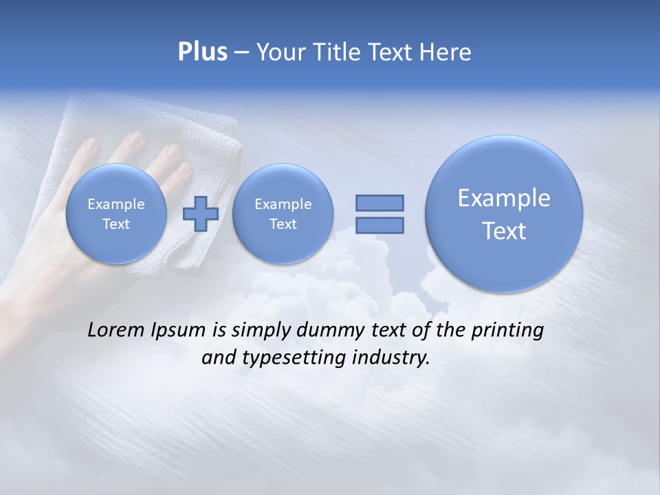 Sunny Cloudy Background PowerPoint Template