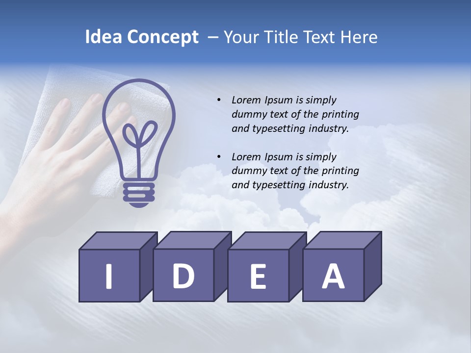 Sunny Cloudy Background PowerPoint Template