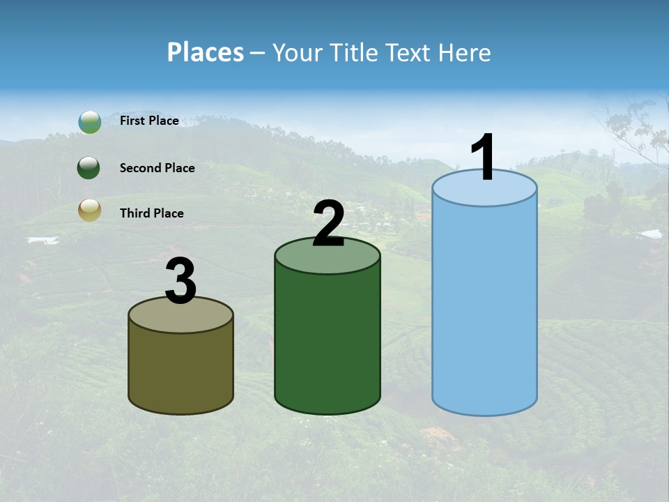 White Girl Peaceful PowerPoint Template