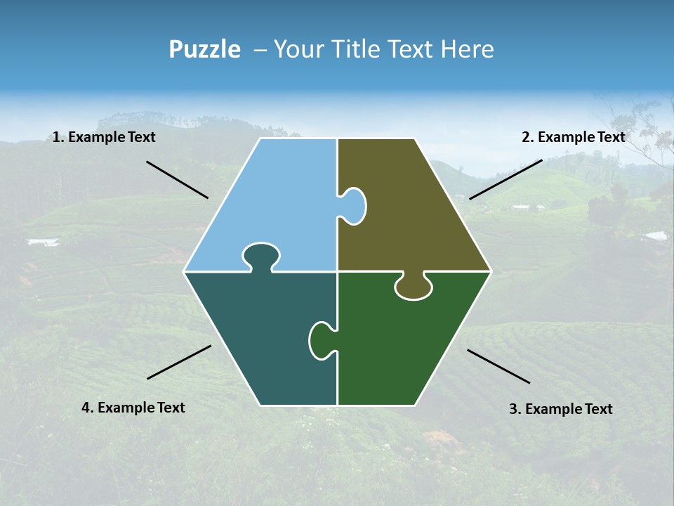 White Girl Peaceful PowerPoint Template