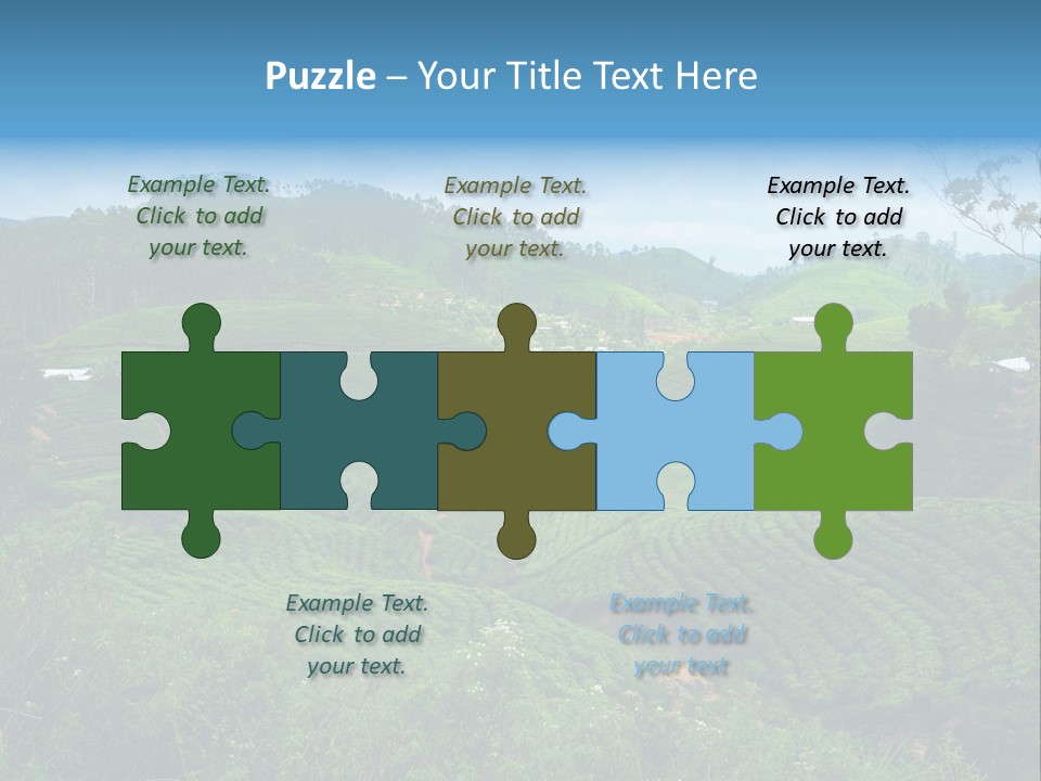 White Girl Peaceful PowerPoint Template