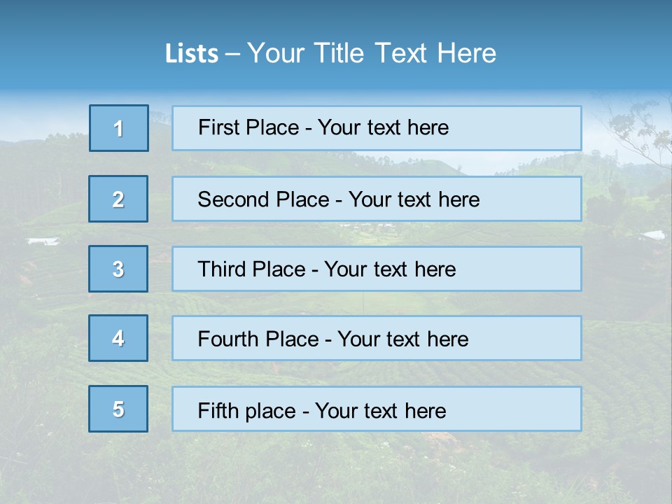 White Girl Peaceful PowerPoint Template