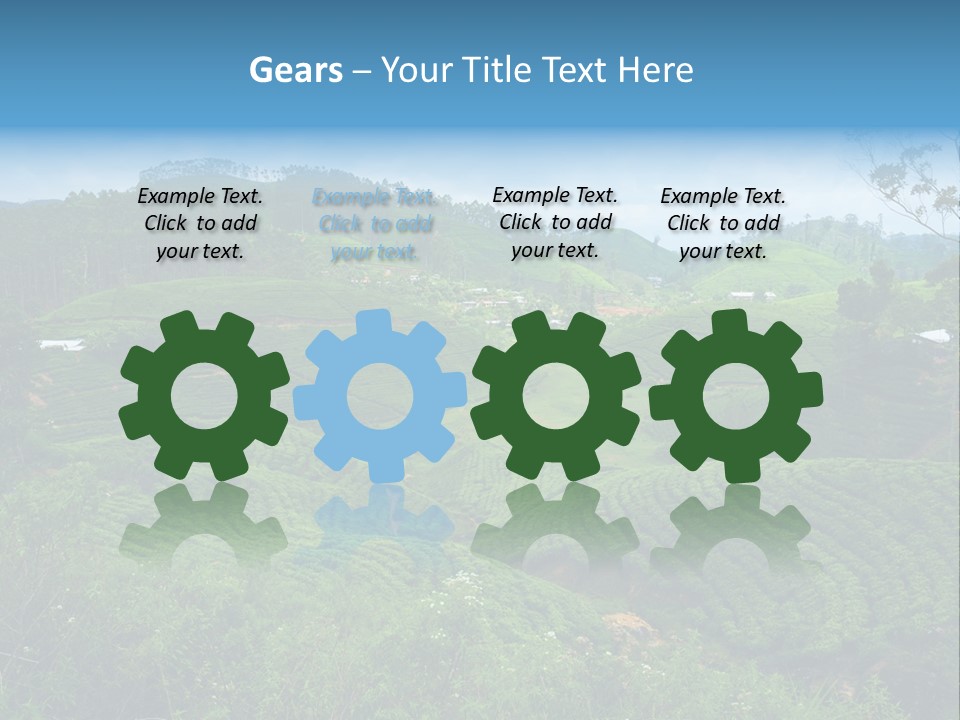 White Girl Peaceful PowerPoint Template