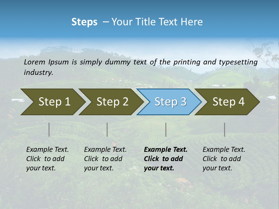 White Girl Peaceful PowerPoint Template
