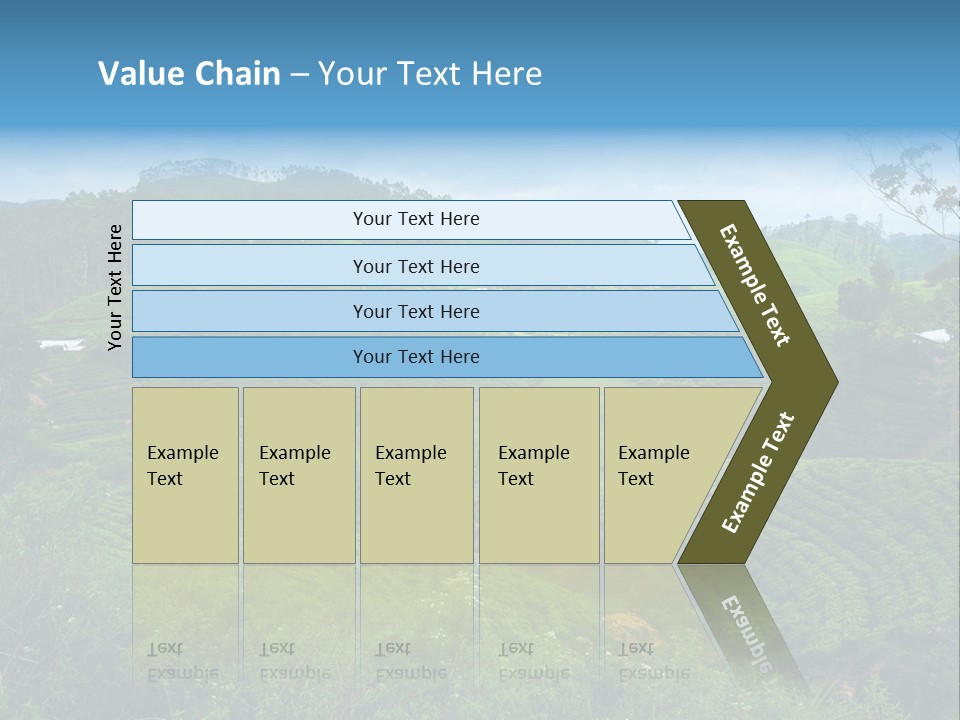White Girl Peaceful PowerPoint Template