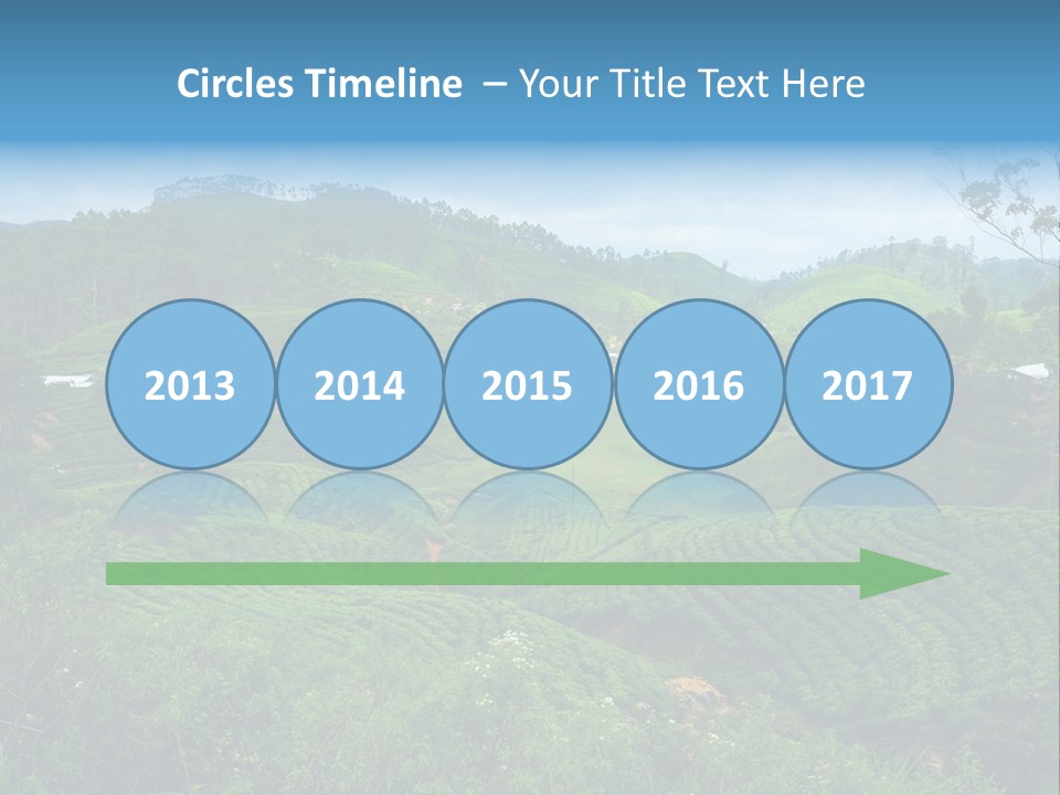 White Girl Peaceful PowerPoint Template