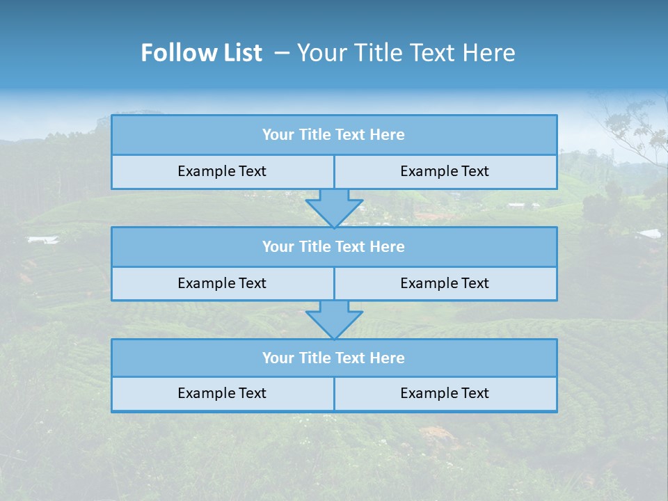 White Girl Peaceful PowerPoint Template