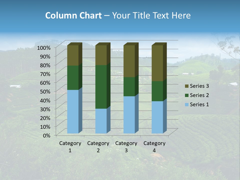 White Girl Peaceful PowerPoint Template