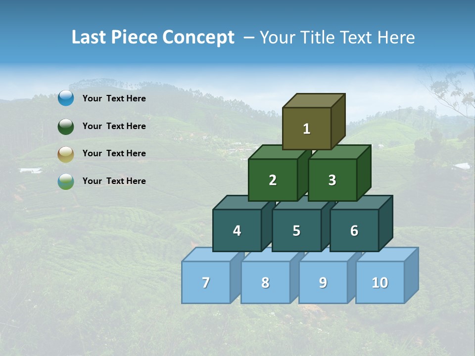 White Girl Peaceful PowerPoint Template