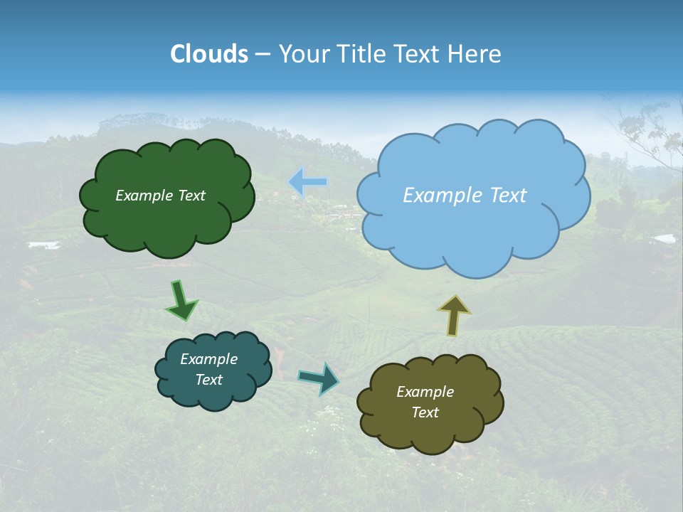 White Girl Peaceful PowerPoint Template