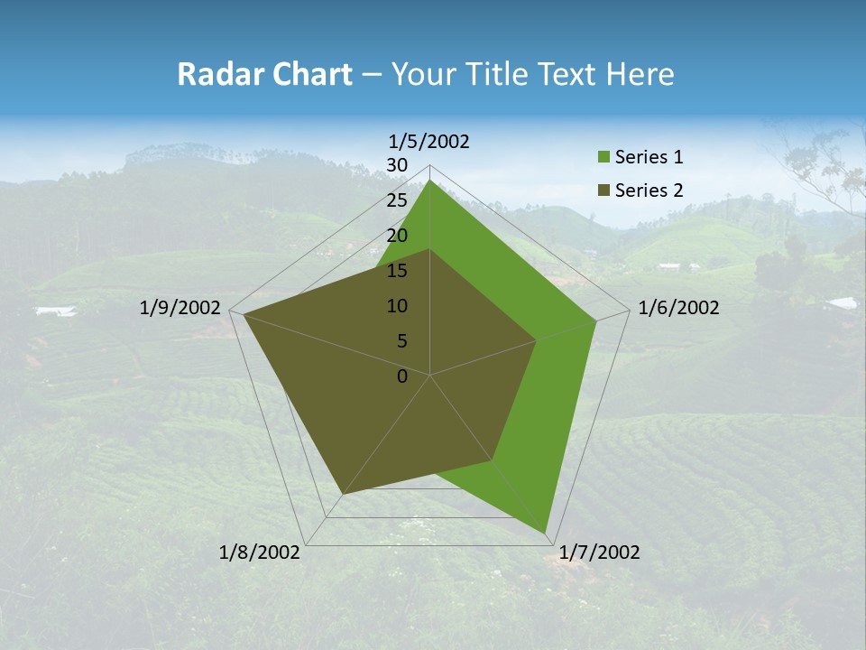 White Girl Peaceful PowerPoint Template