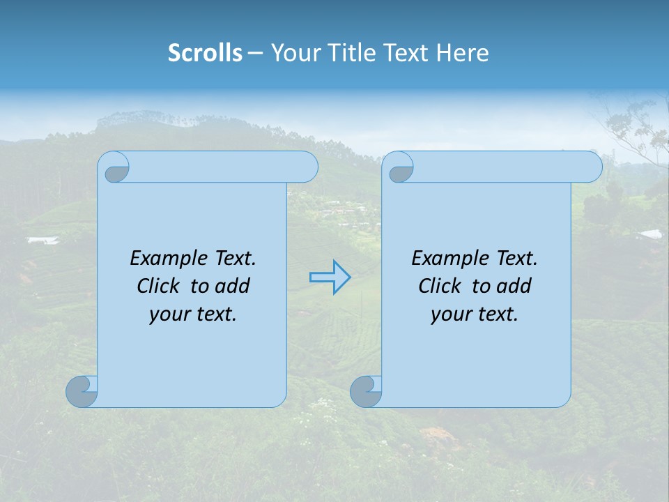 White Girl Peaceful PowerPoint Template