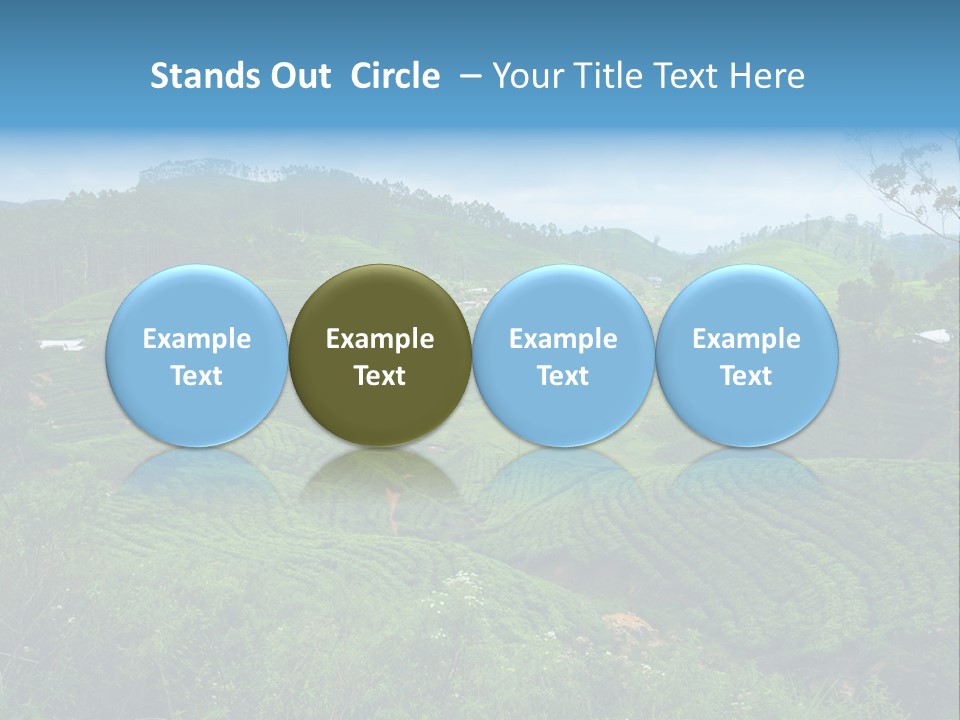 White Girl Peaceful PowerPoint Template