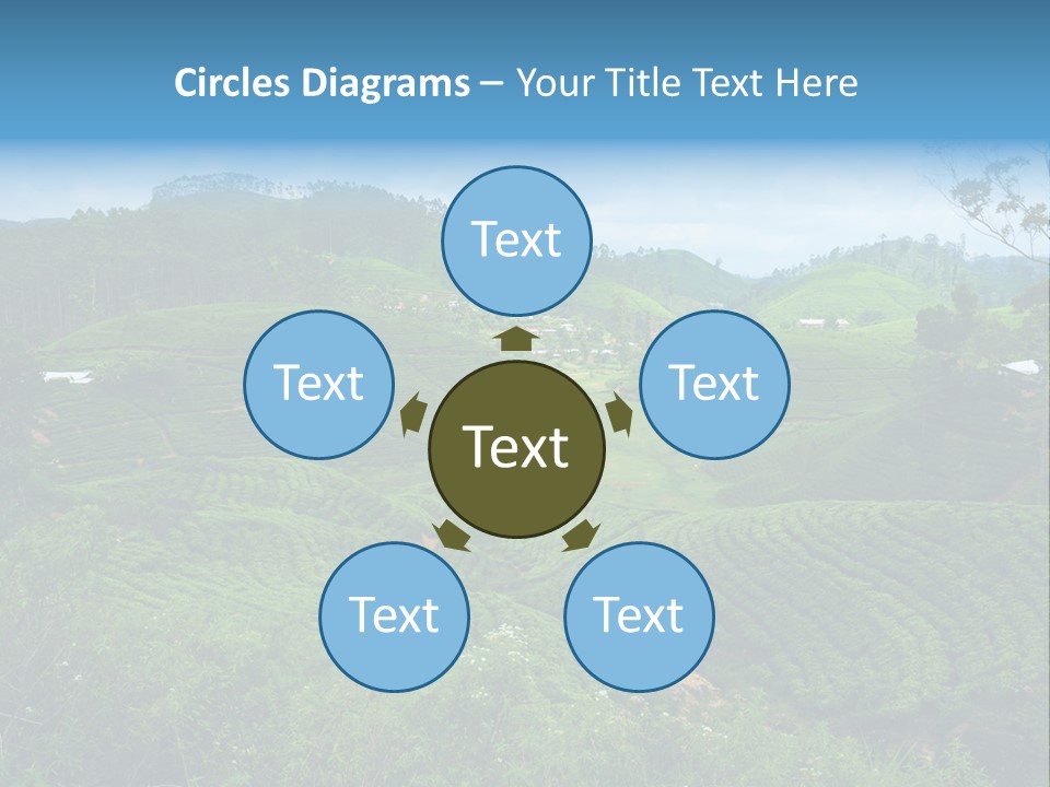 White Girl Peaceful PowerPoint Template