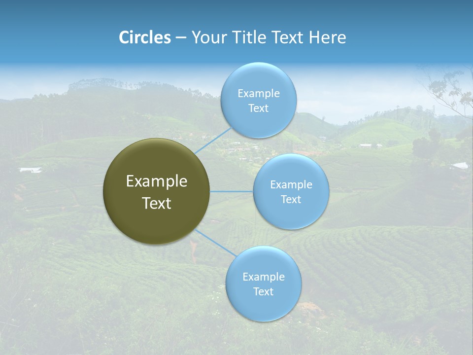 White Girl Peaceful PowerPoint Template