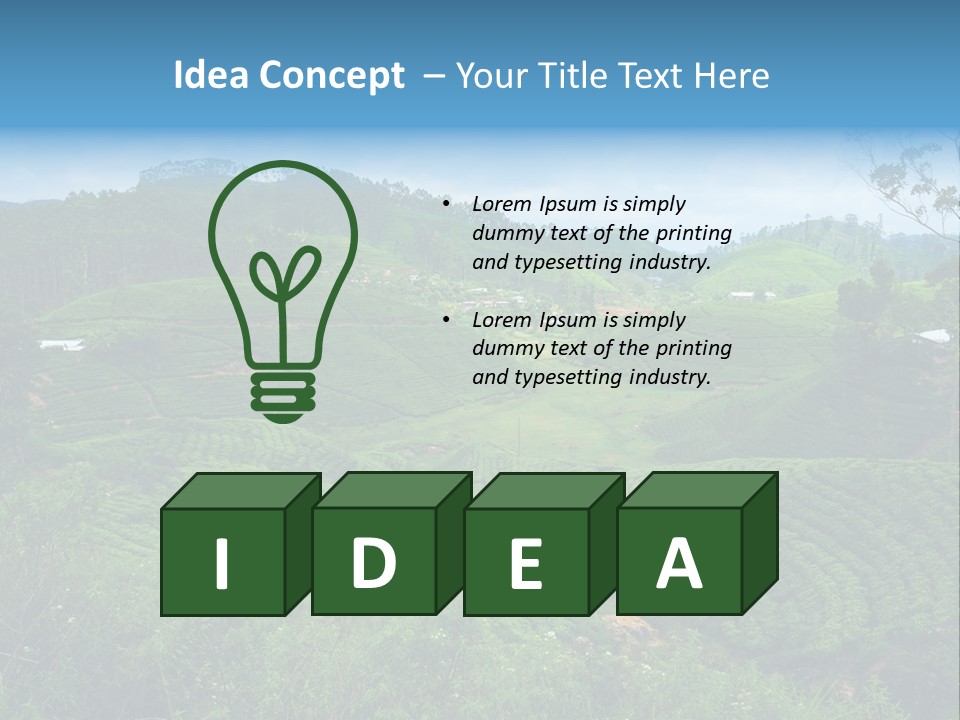 White Girl Peaceful PowerPoint Template