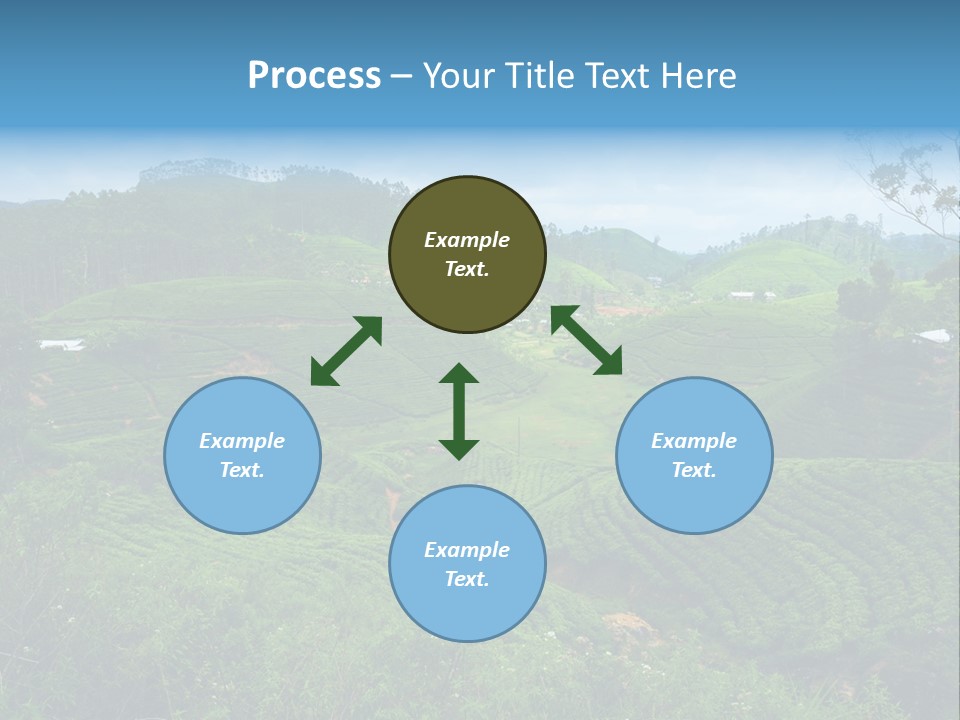 White Girl Peaceful PowerPoint Template