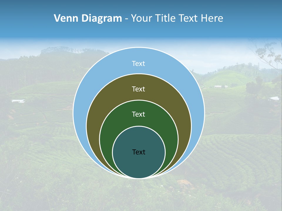 White Girl Peaceful PowerPoint Template