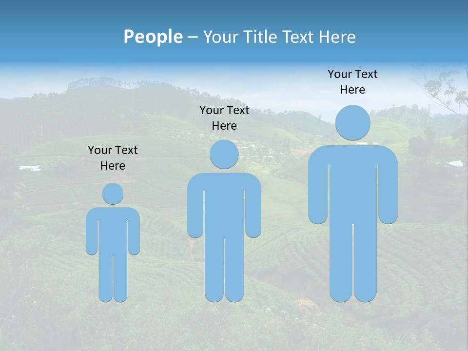 White Girl Peaceful PowerPoint Template